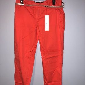 Orange Calvin Klein Pants